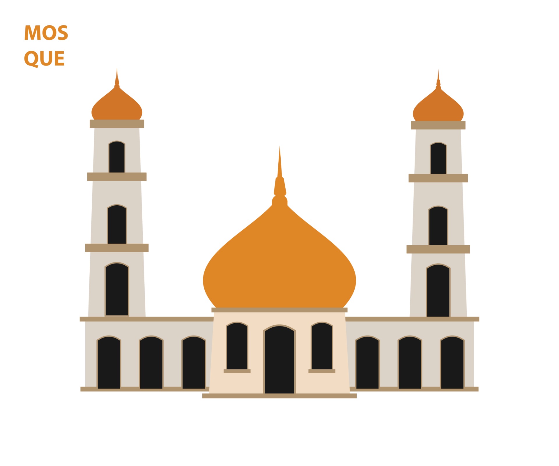 Download mosque vector download 3144195 Vector Art at Vecteezy