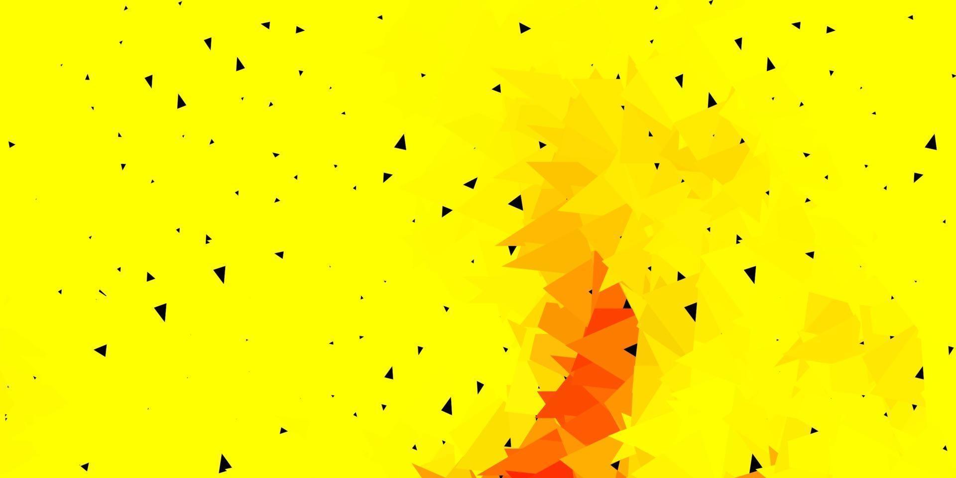 Light orange vector poly triangle layout.