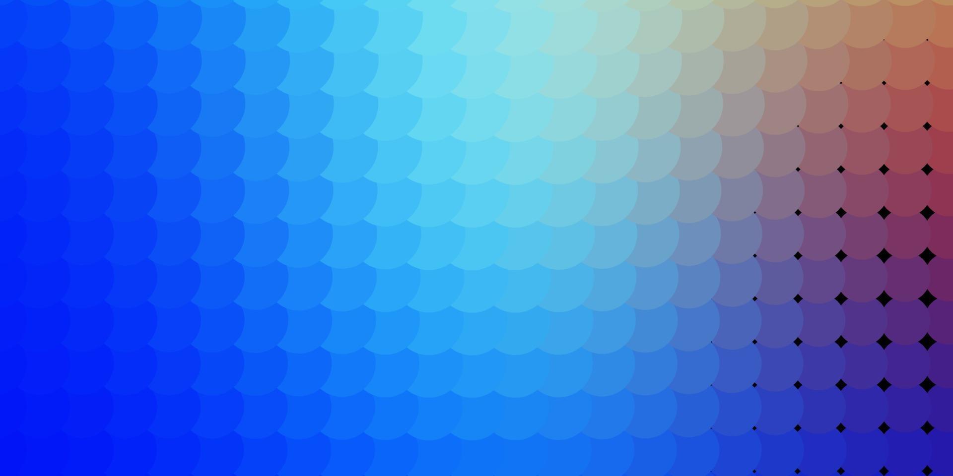 patrón de vector azul claro, rojo con esferas.