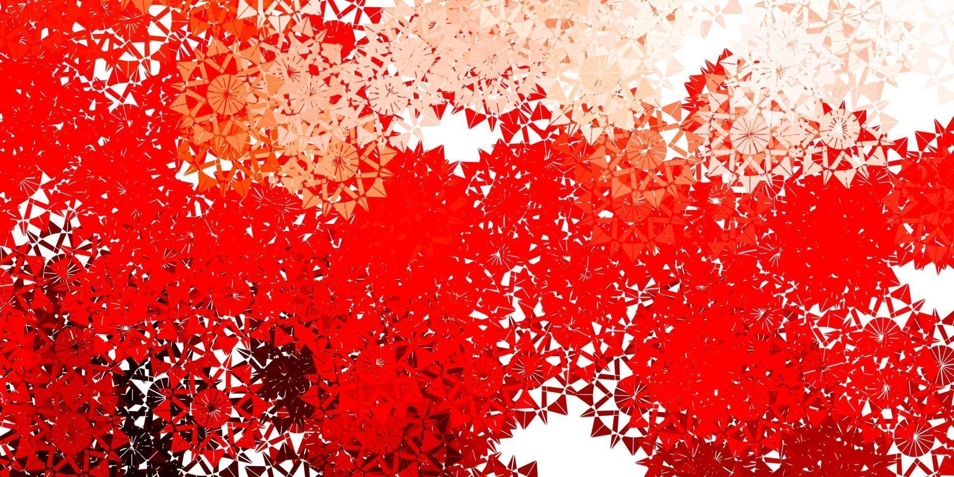 Light Red vector layout with beautiful snowflakes.