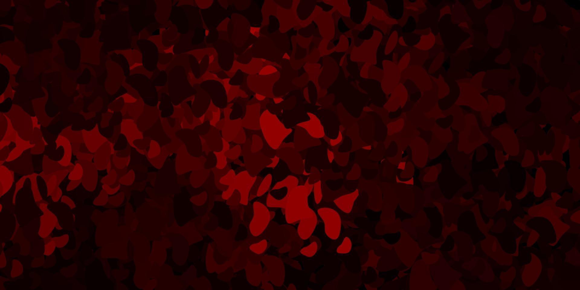 Dark red vector pattern with abstract shapes.