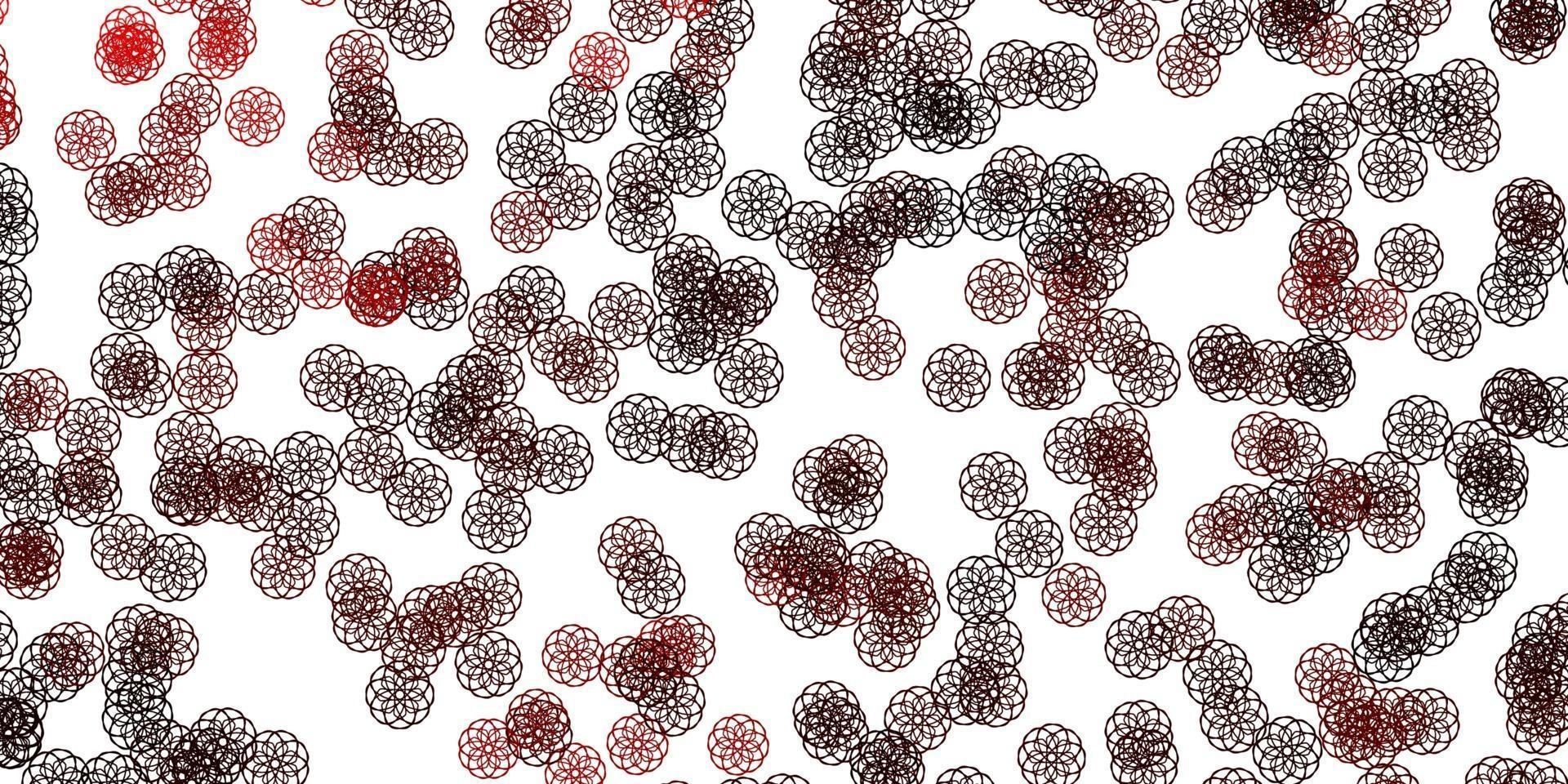 Light Red vector template with abstract forms.