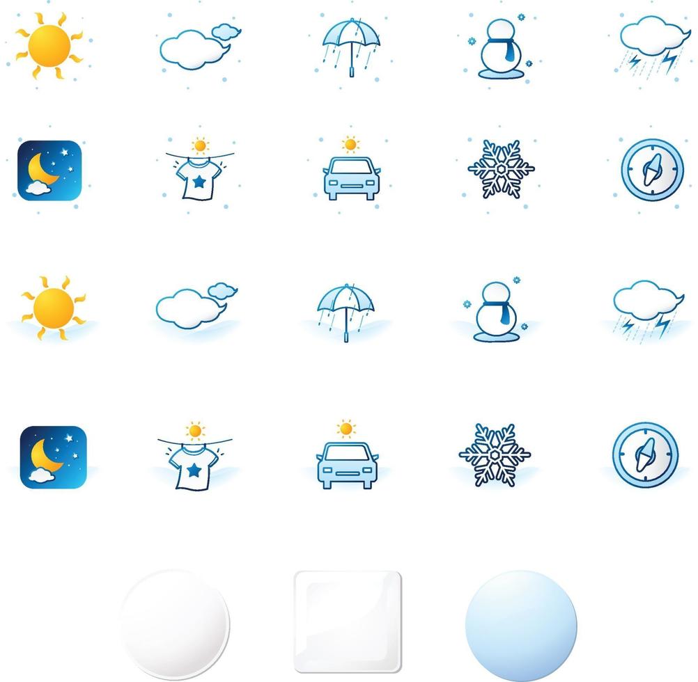 wheather icon vector