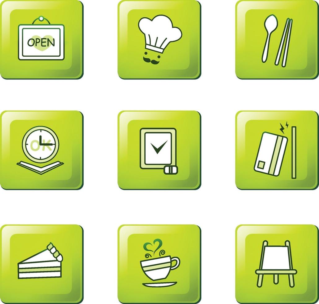 cooking with button vector icon