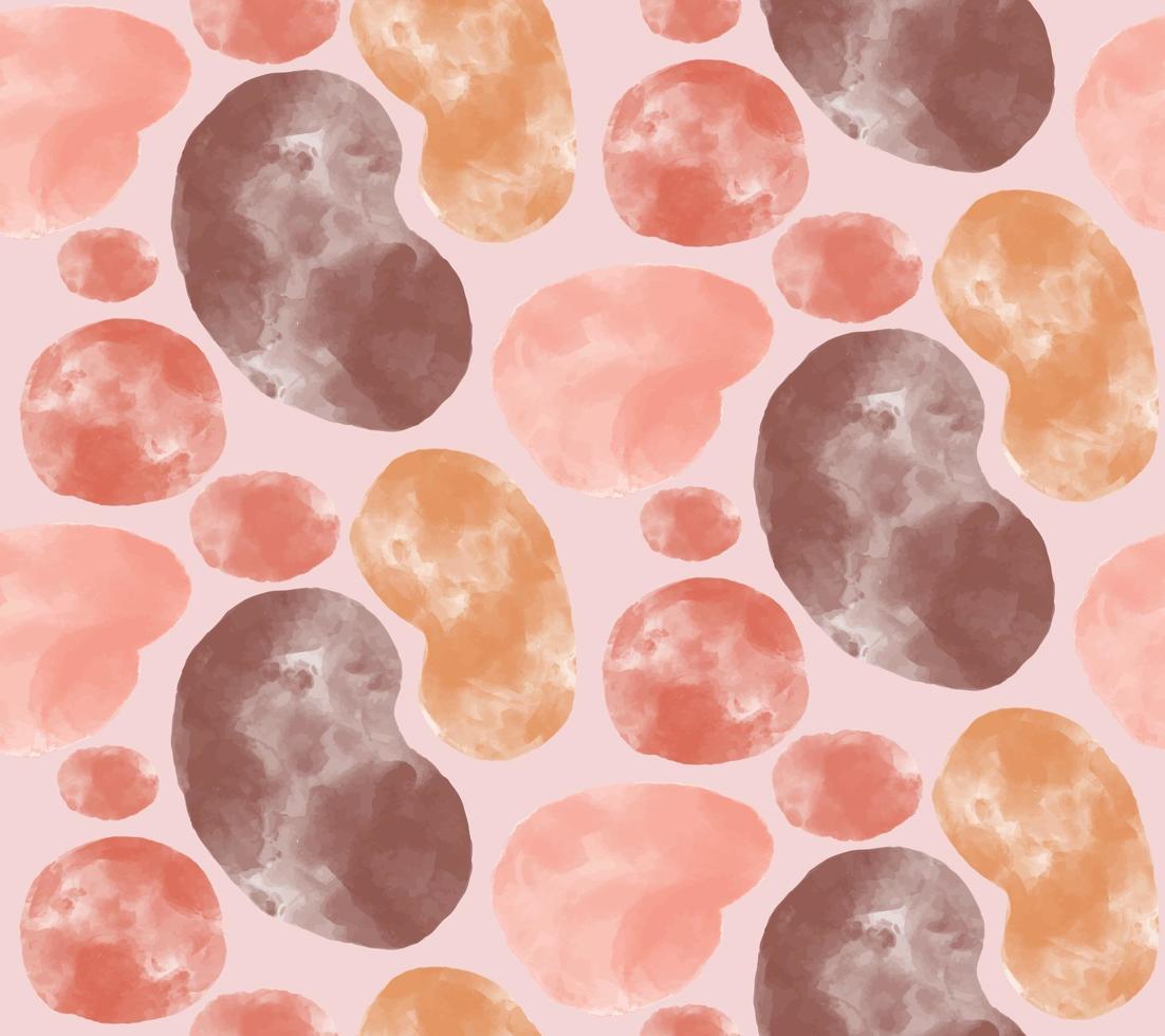 artistic seamless pattern with watercolor textured spots. vector