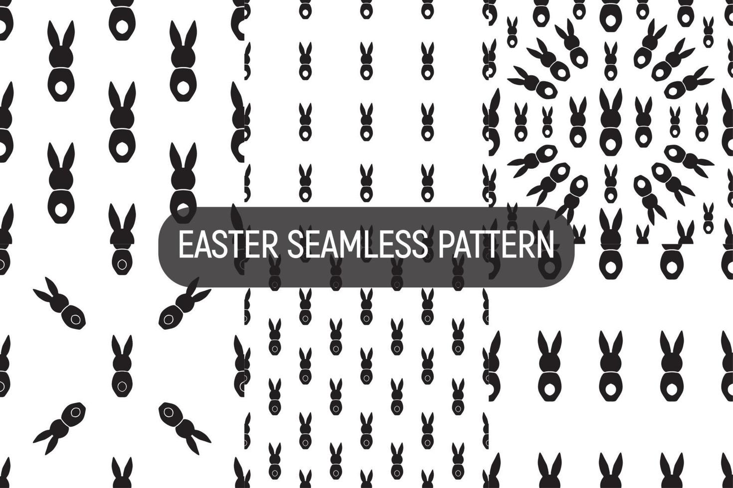 Seamless pattern with bunnies. Vector design Happy Easter holiday
