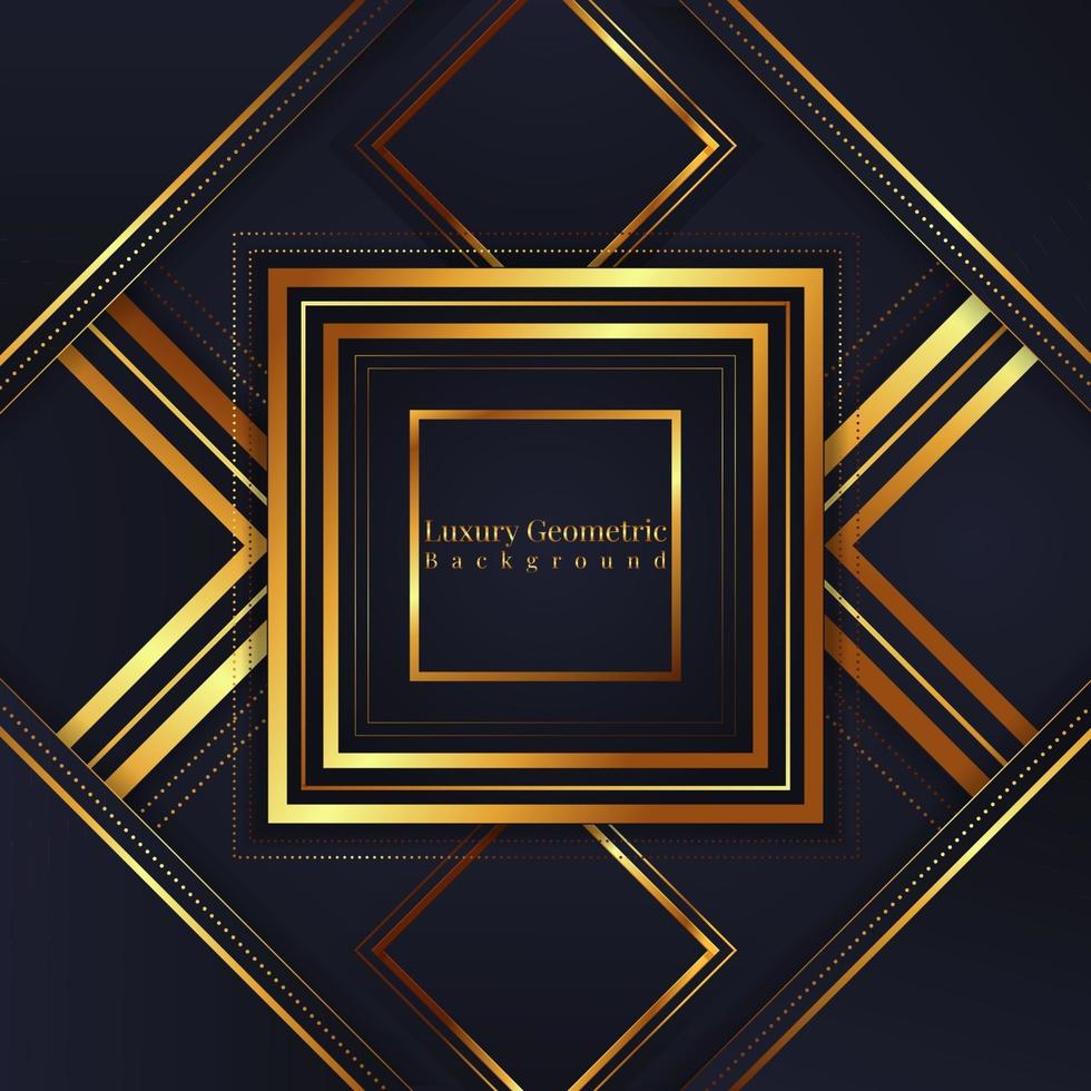 luxury rectangle geometric background vector