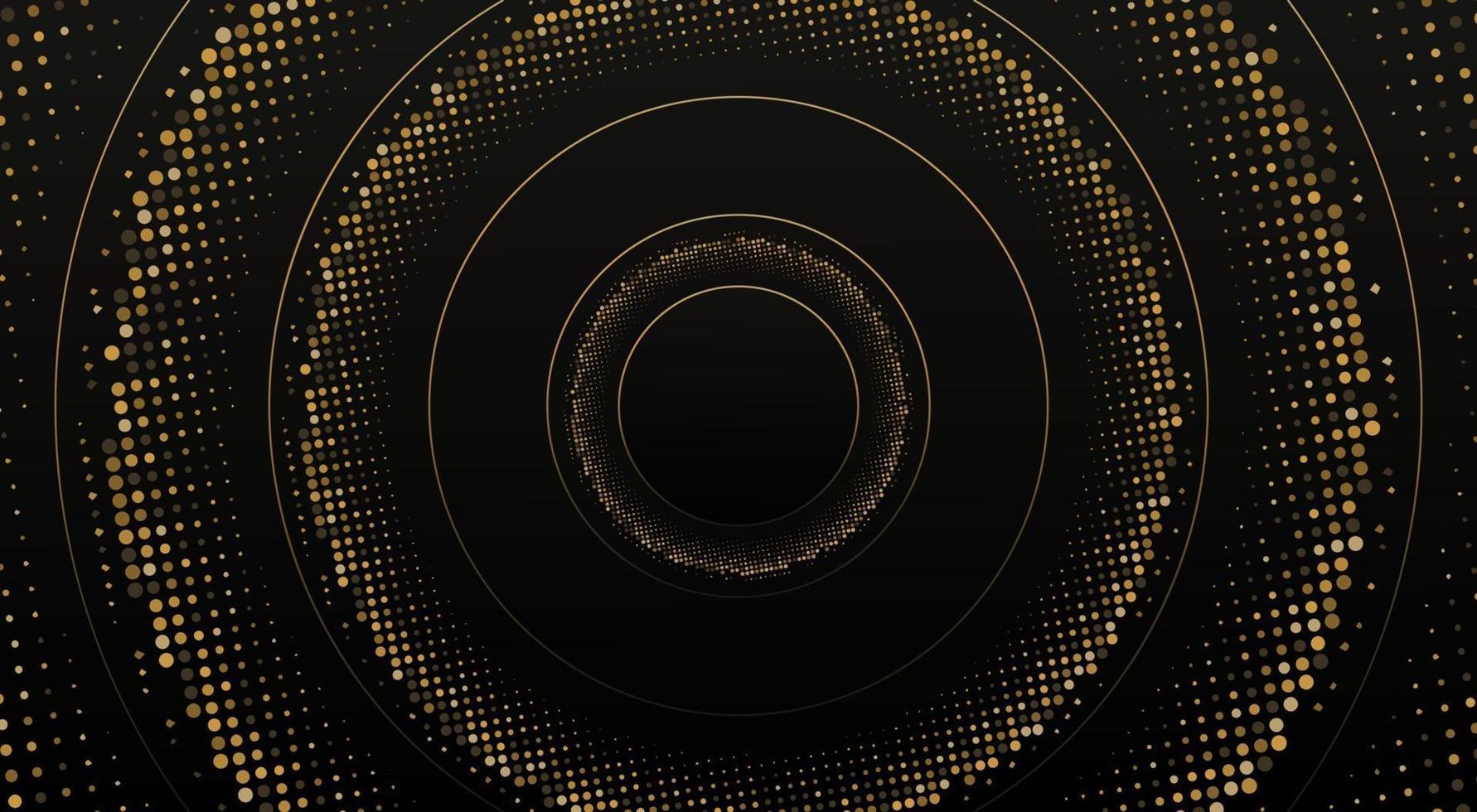 luxury glitter rounded background vector