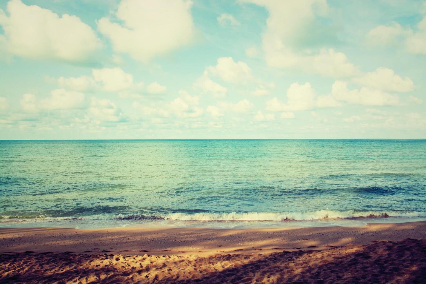 Beautiful beach and tropical sea photo