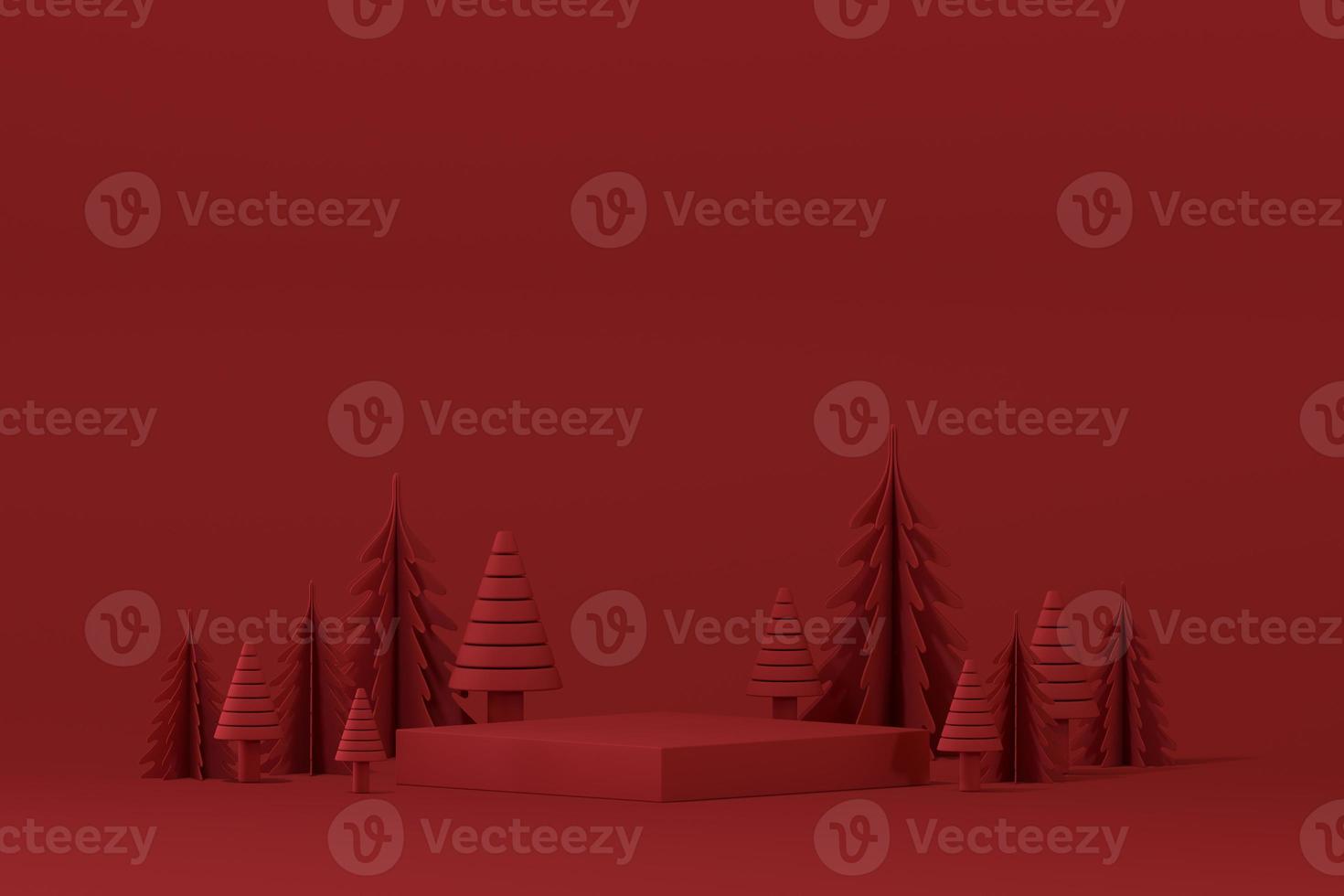 3D rendering christmas background, happy new year photo