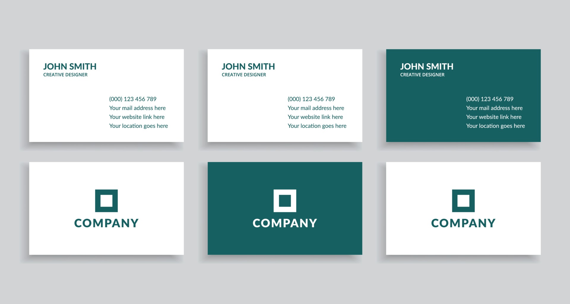 Minimal Business Card, Creative Business Card Template ...