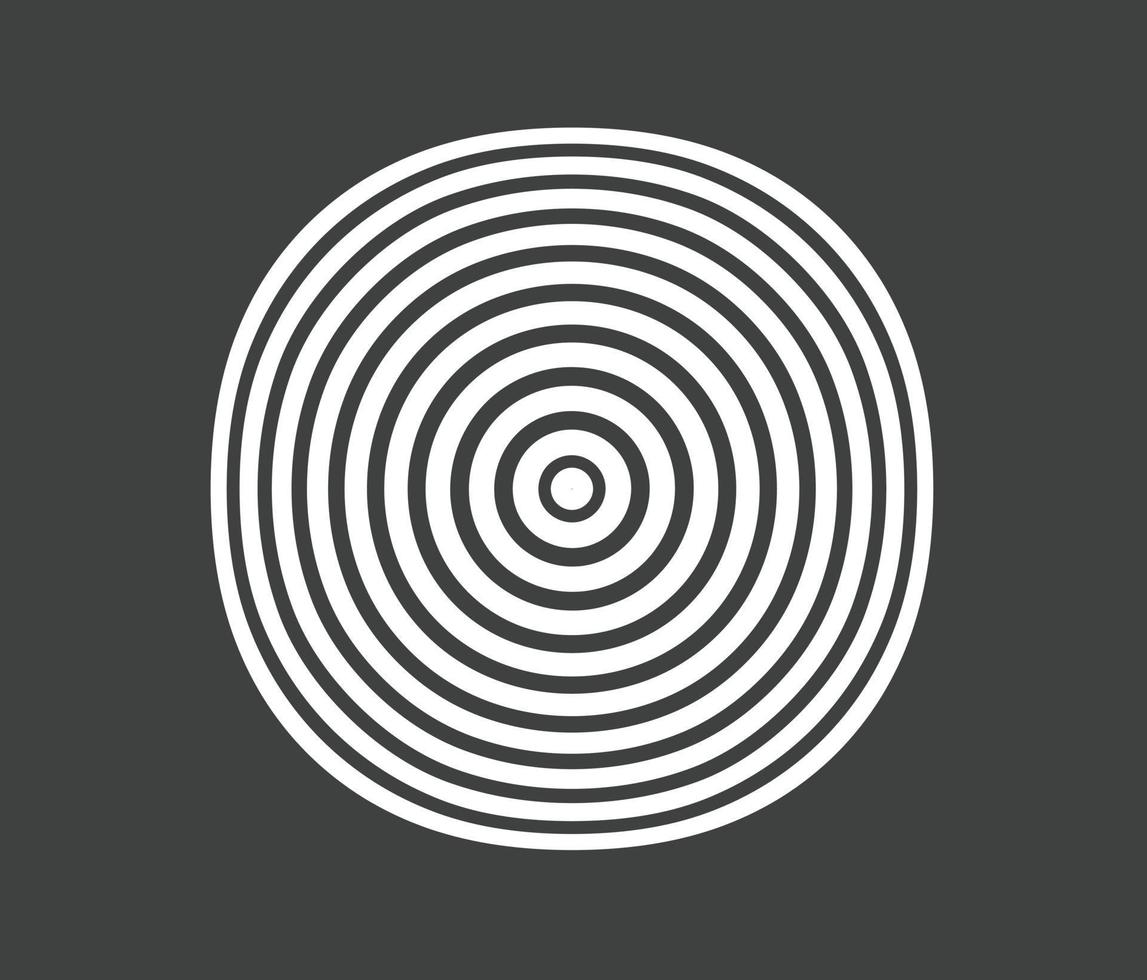 Concentric circle elements. Element for graphic vector