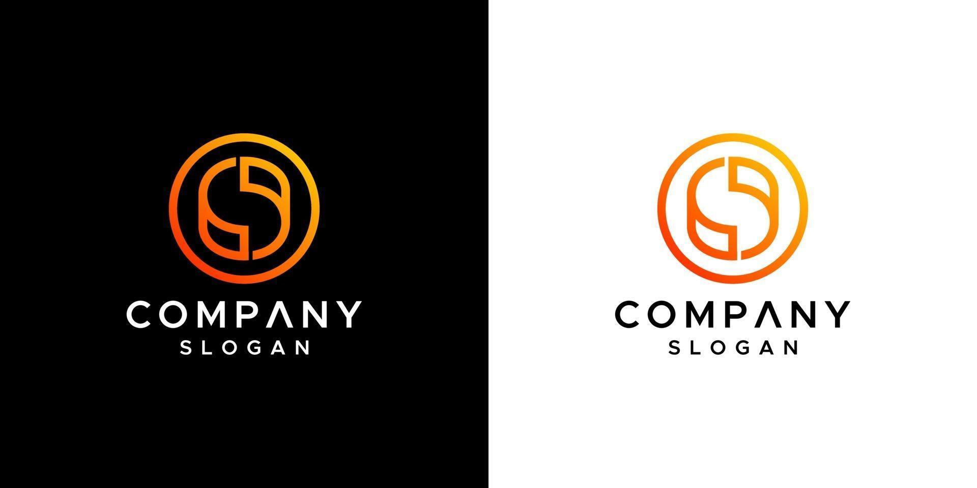 vector de diseño de logotipo letra s