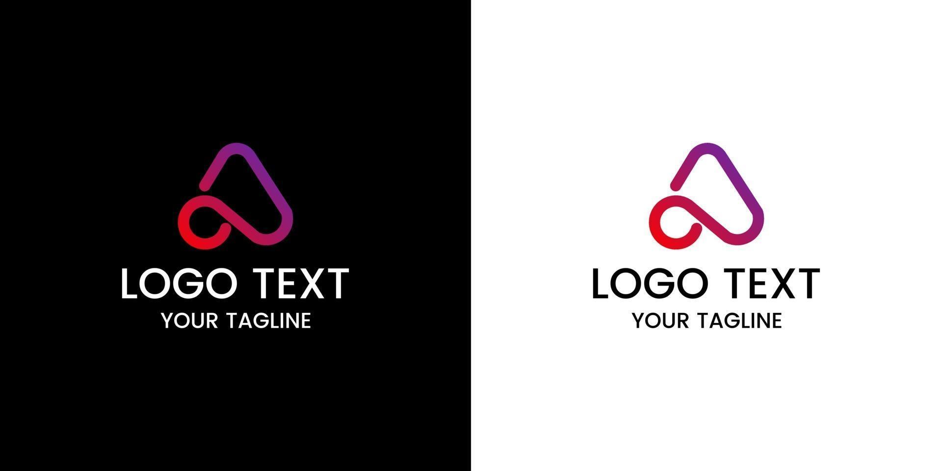 Letter a logo design vector