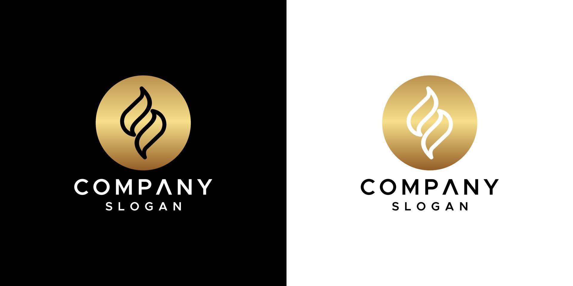 letter s logo design vector