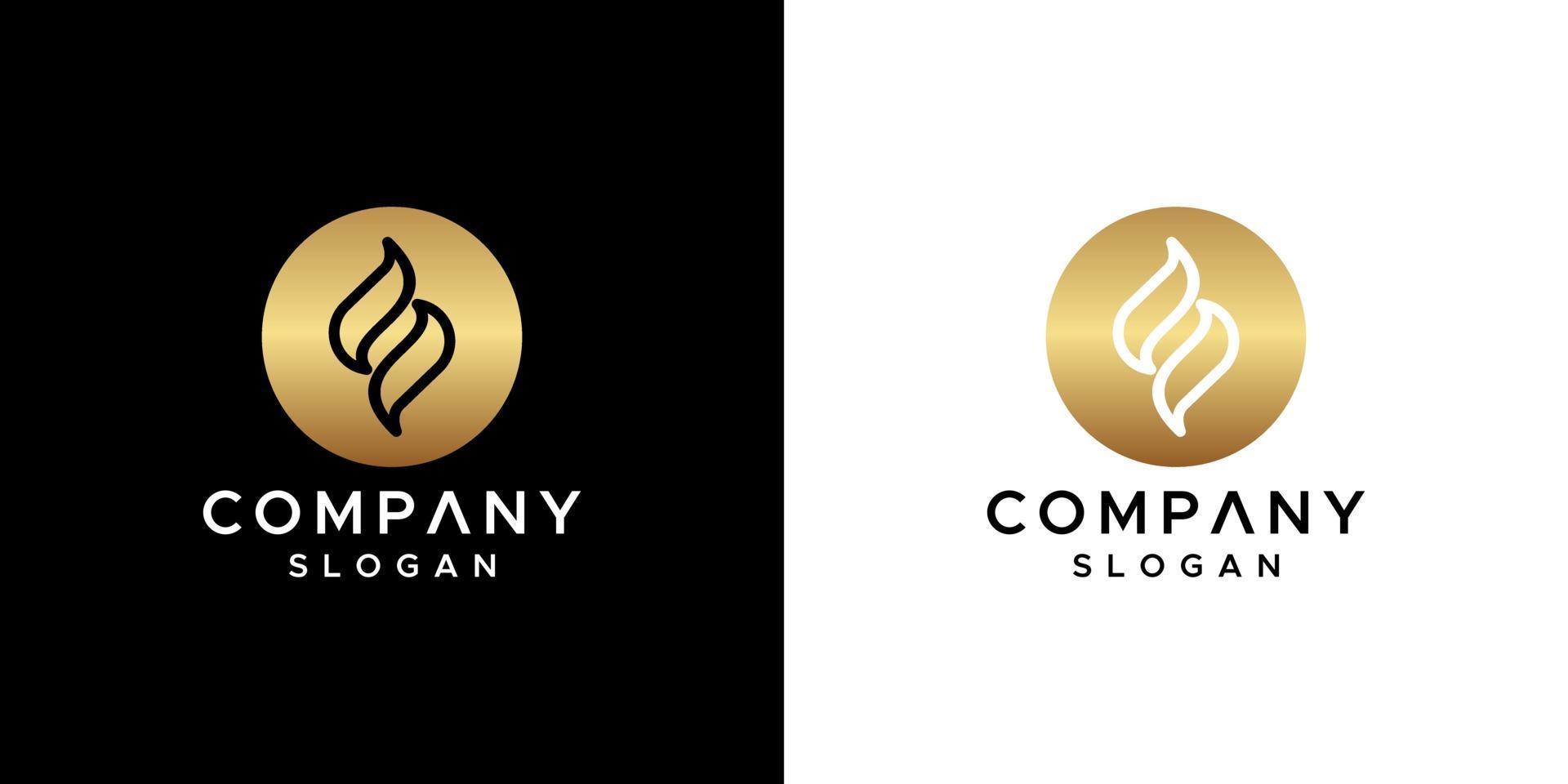 vector de diseño de logotipo letra s