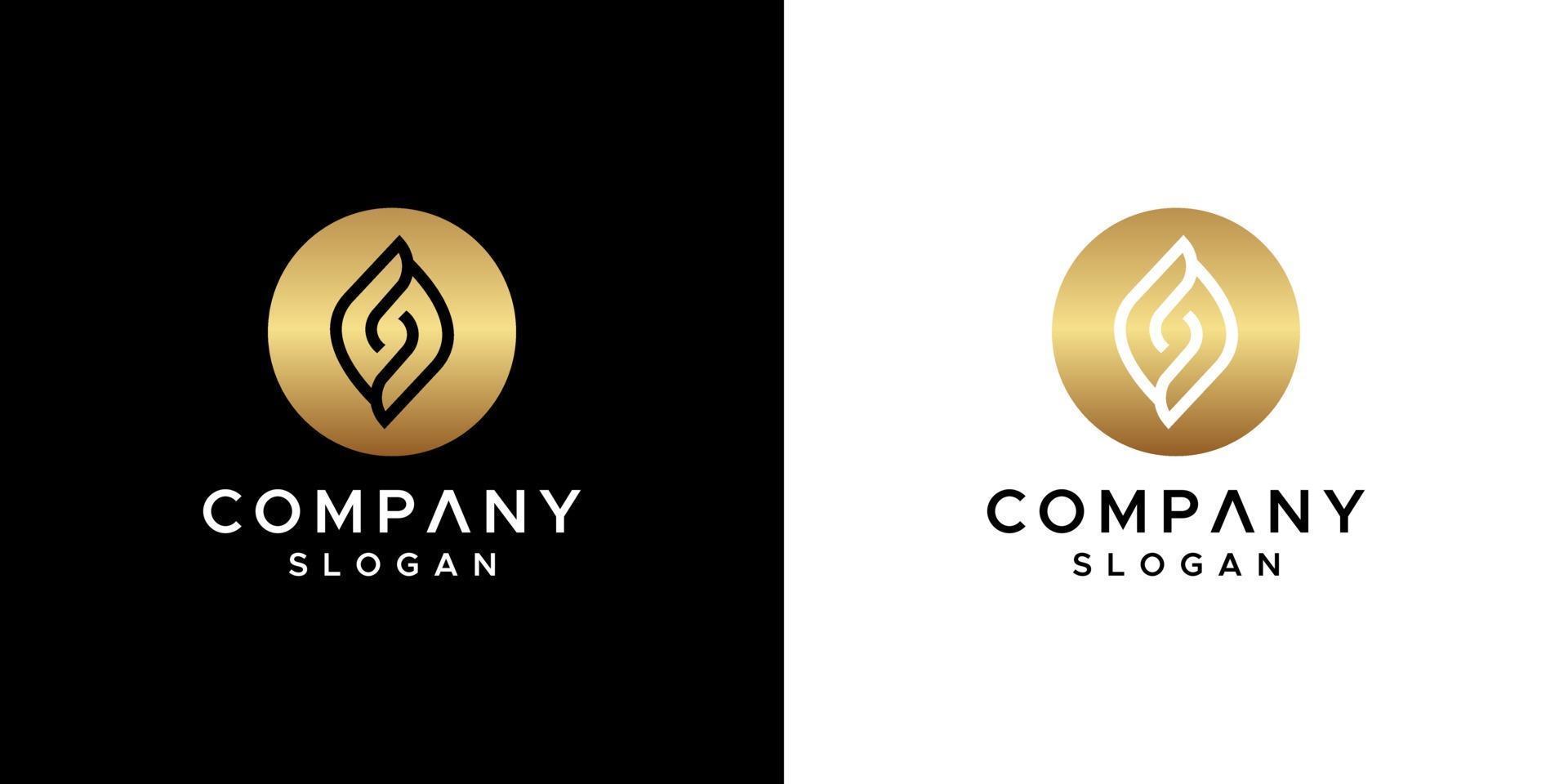 letter s logo design vector