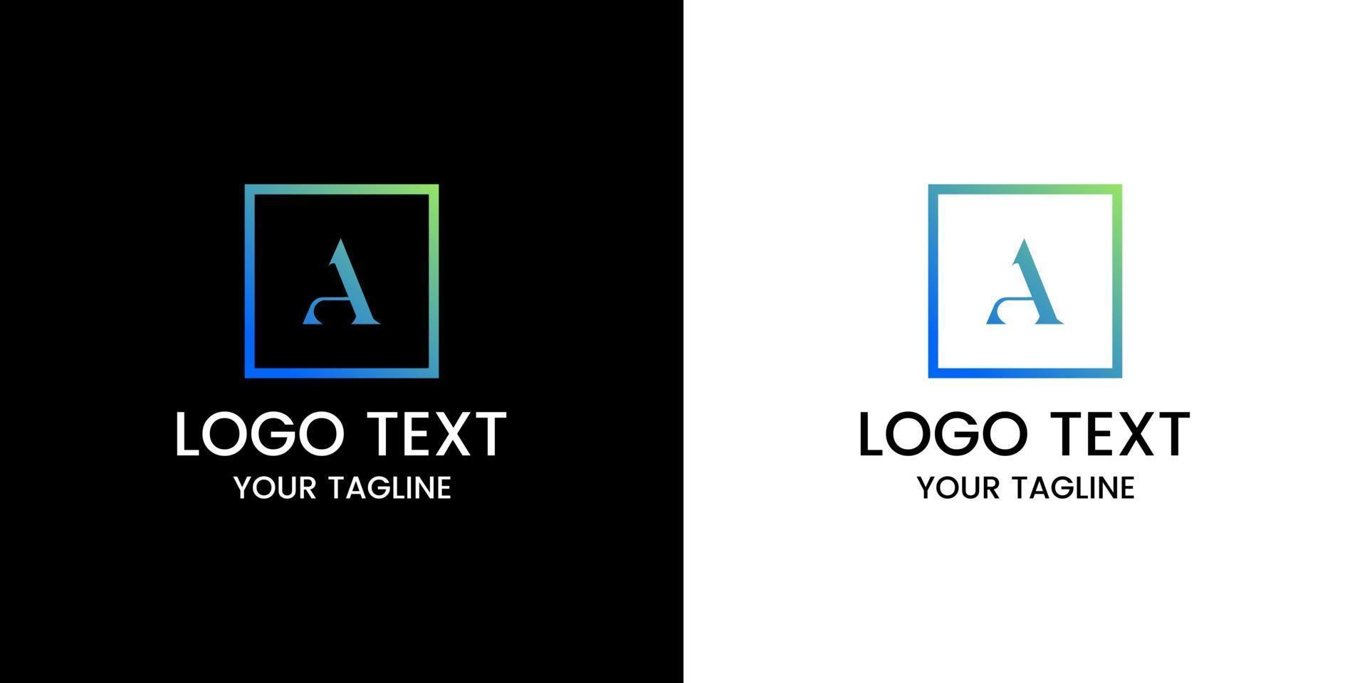 Letter a logo design vector