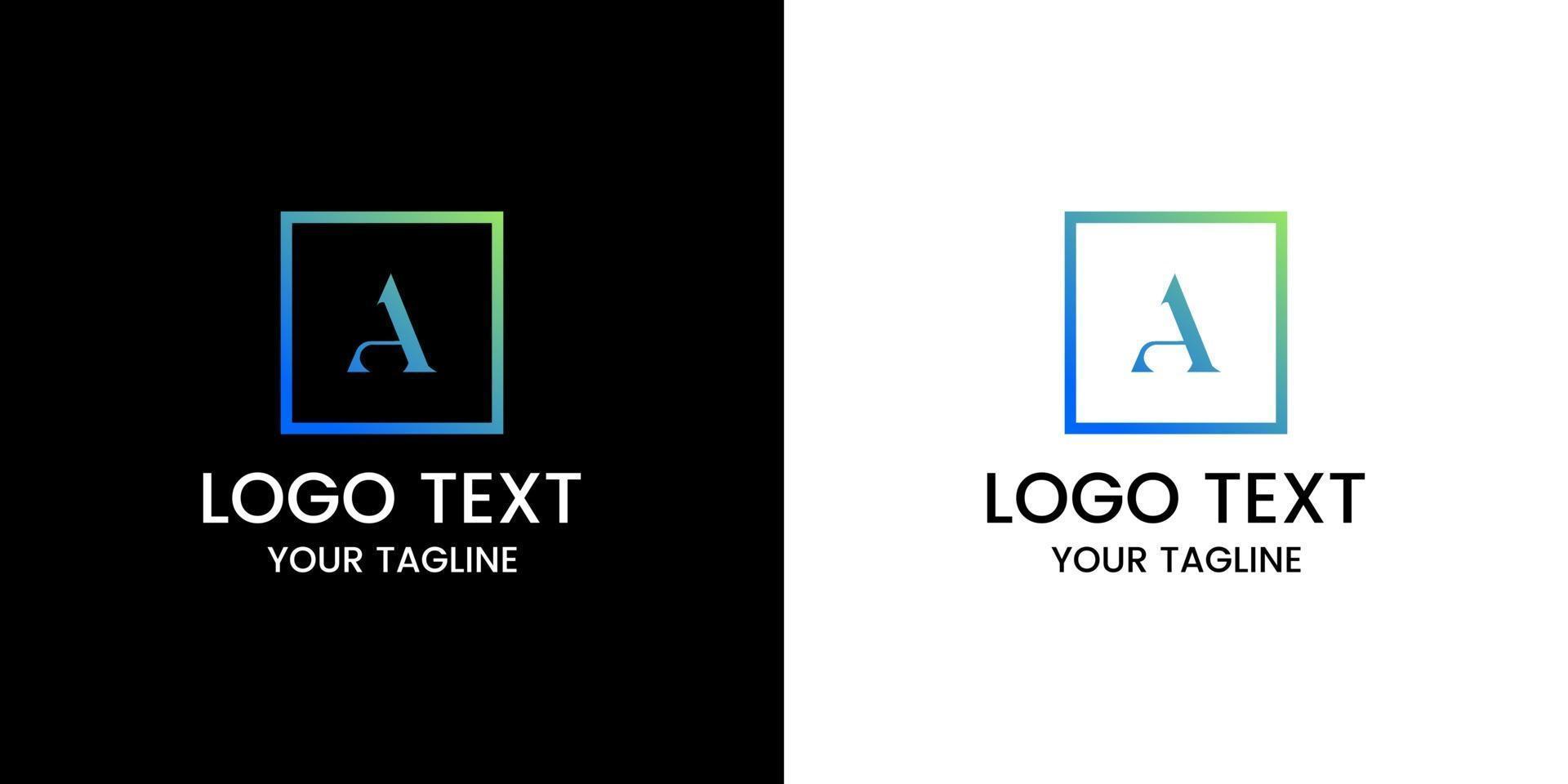 vector de diseño de logotipo letra a