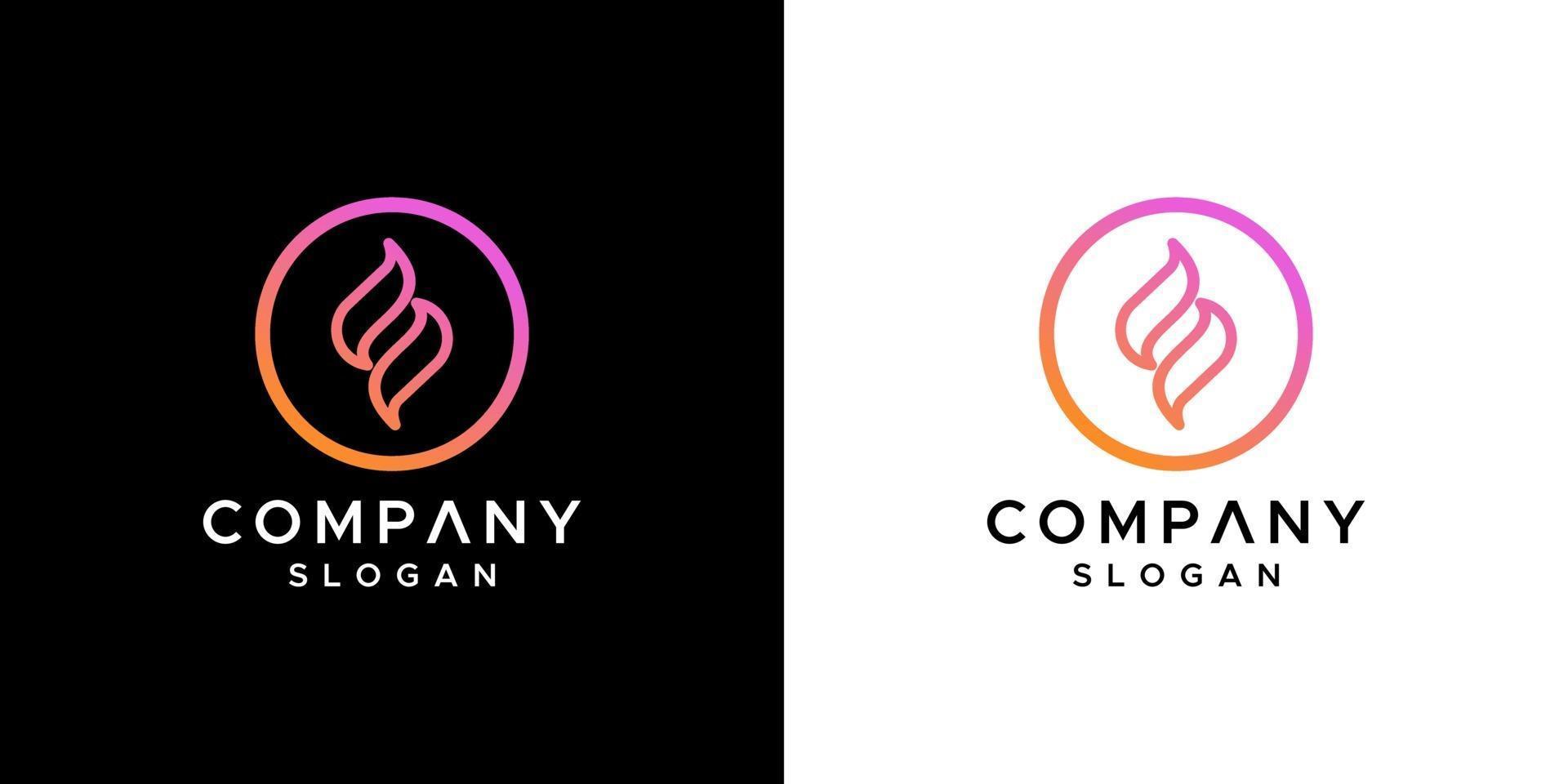 vector de diseño de logotipo letra s