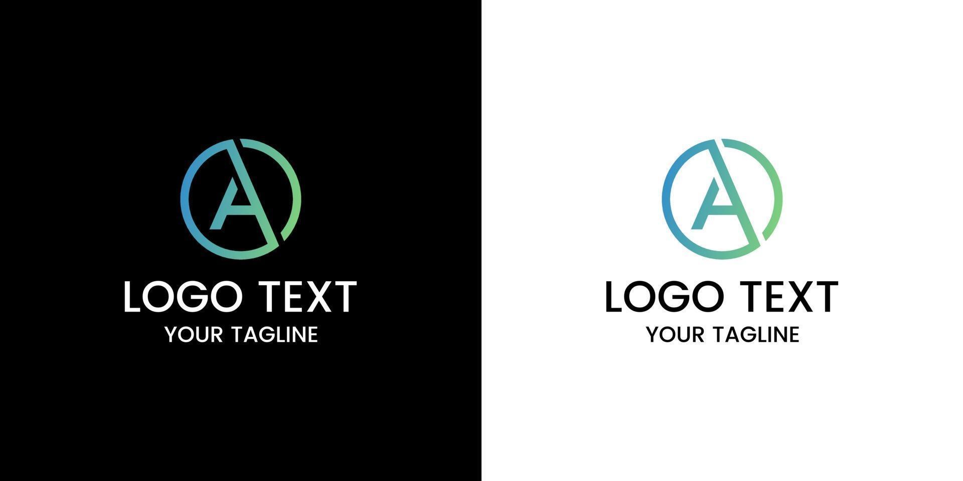 Letter a logo design vector