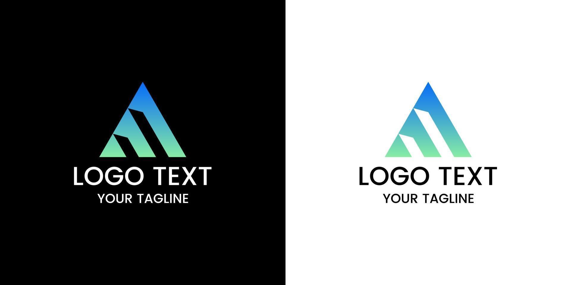 Letter a logo design vector