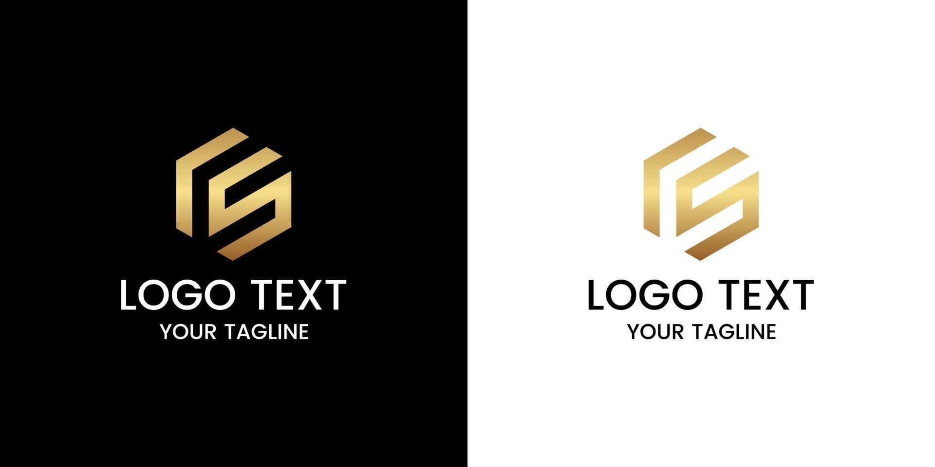Letter cs logo design vector