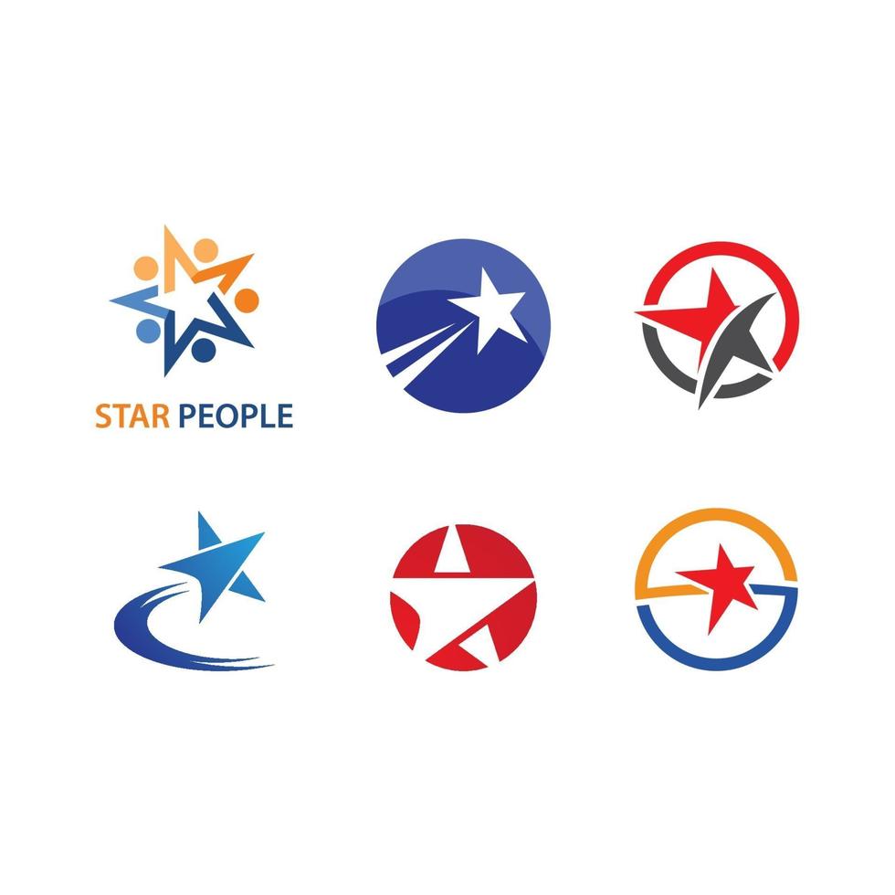 Star logo design vector