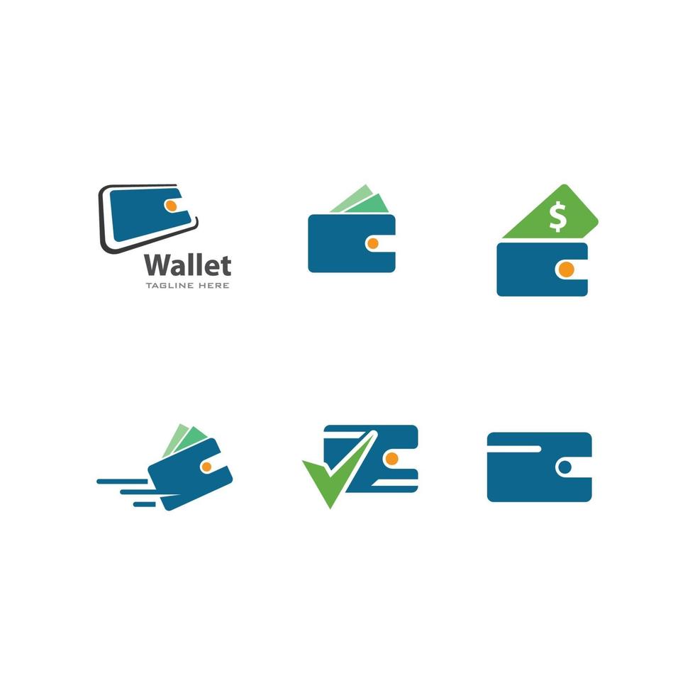 Wallet logo illustration vector