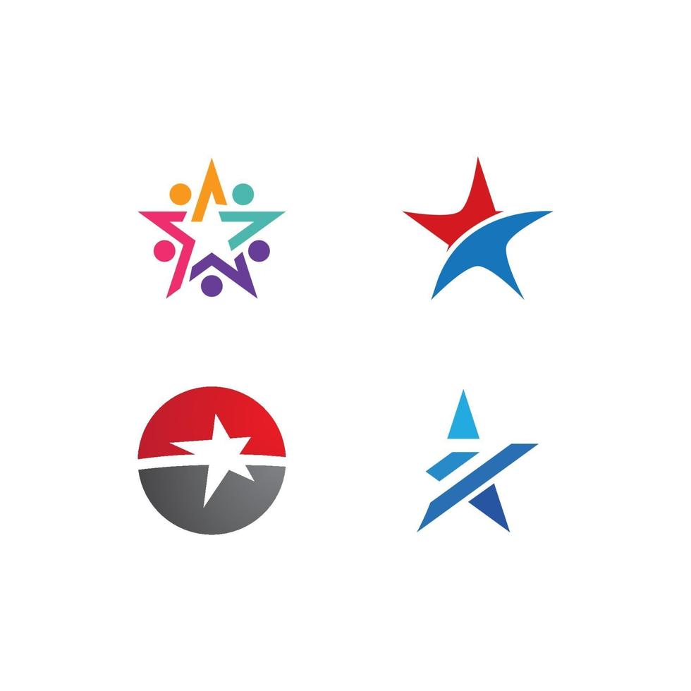 diseño de logotipo estrella vector