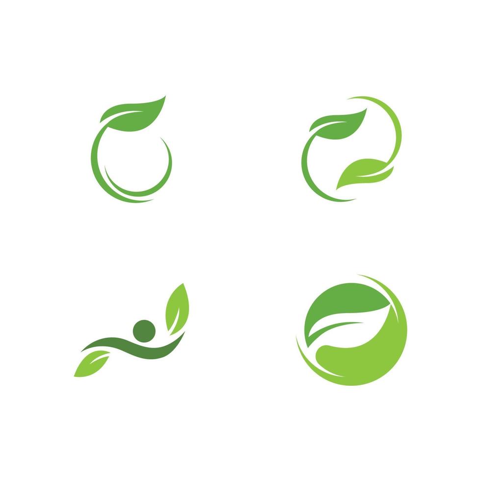 Eco tree leaf vector