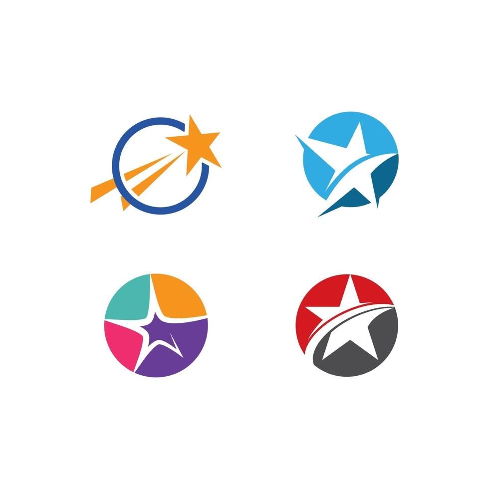 diseño de logotipo estrella vector