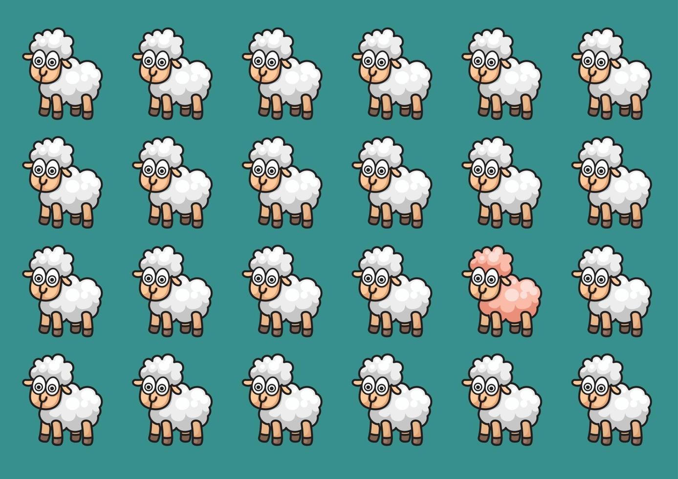fondo de pantalla de ovejas vector