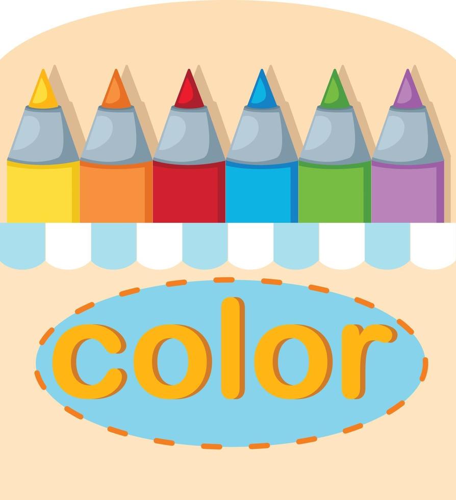crayons box vector