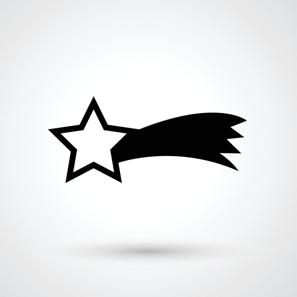 comet star icon vector