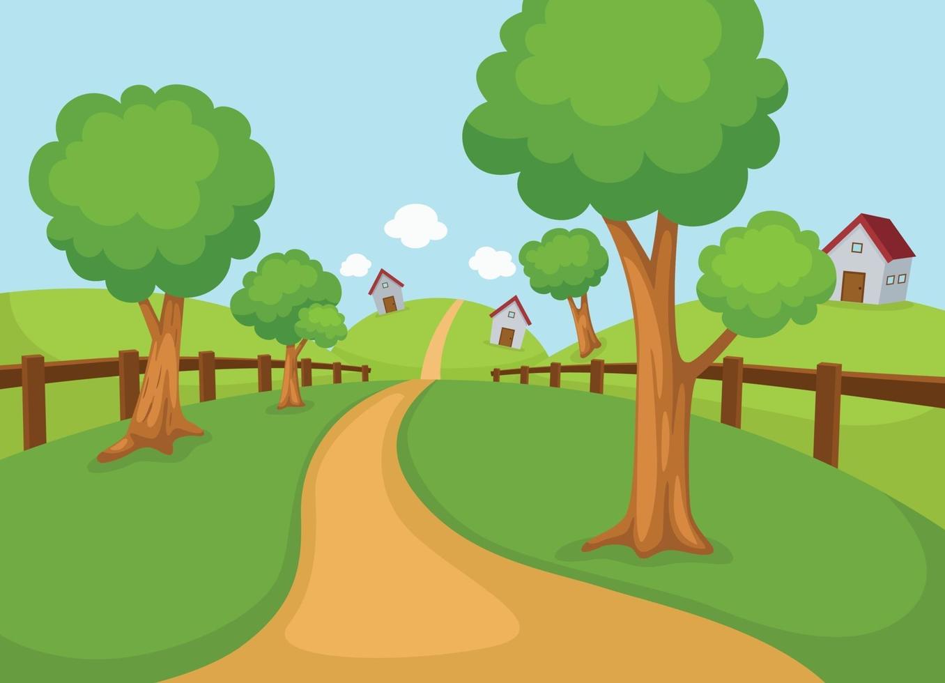 rural landscape vector