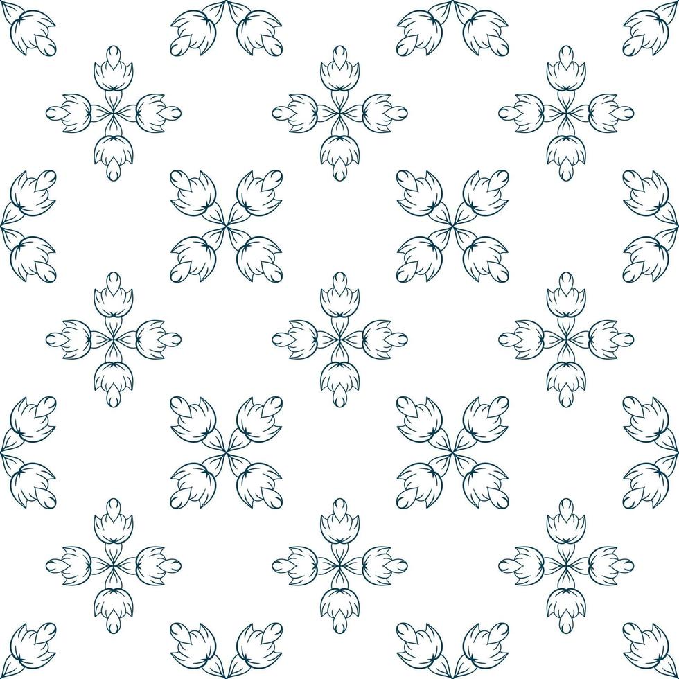 Hand-Drawn seamless repeat pattern, repeat pattern tiles. vector