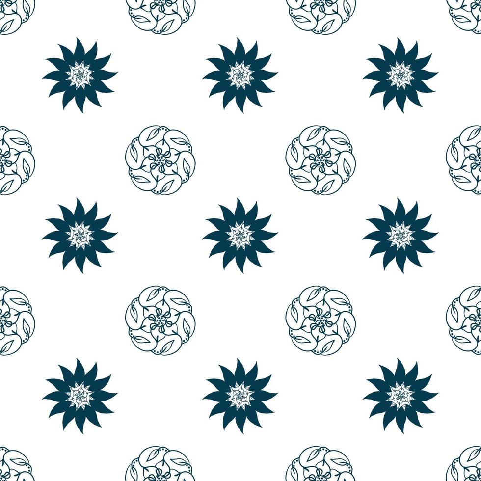 Hand drawn repeat pattern, seamless repeat pattern. vector