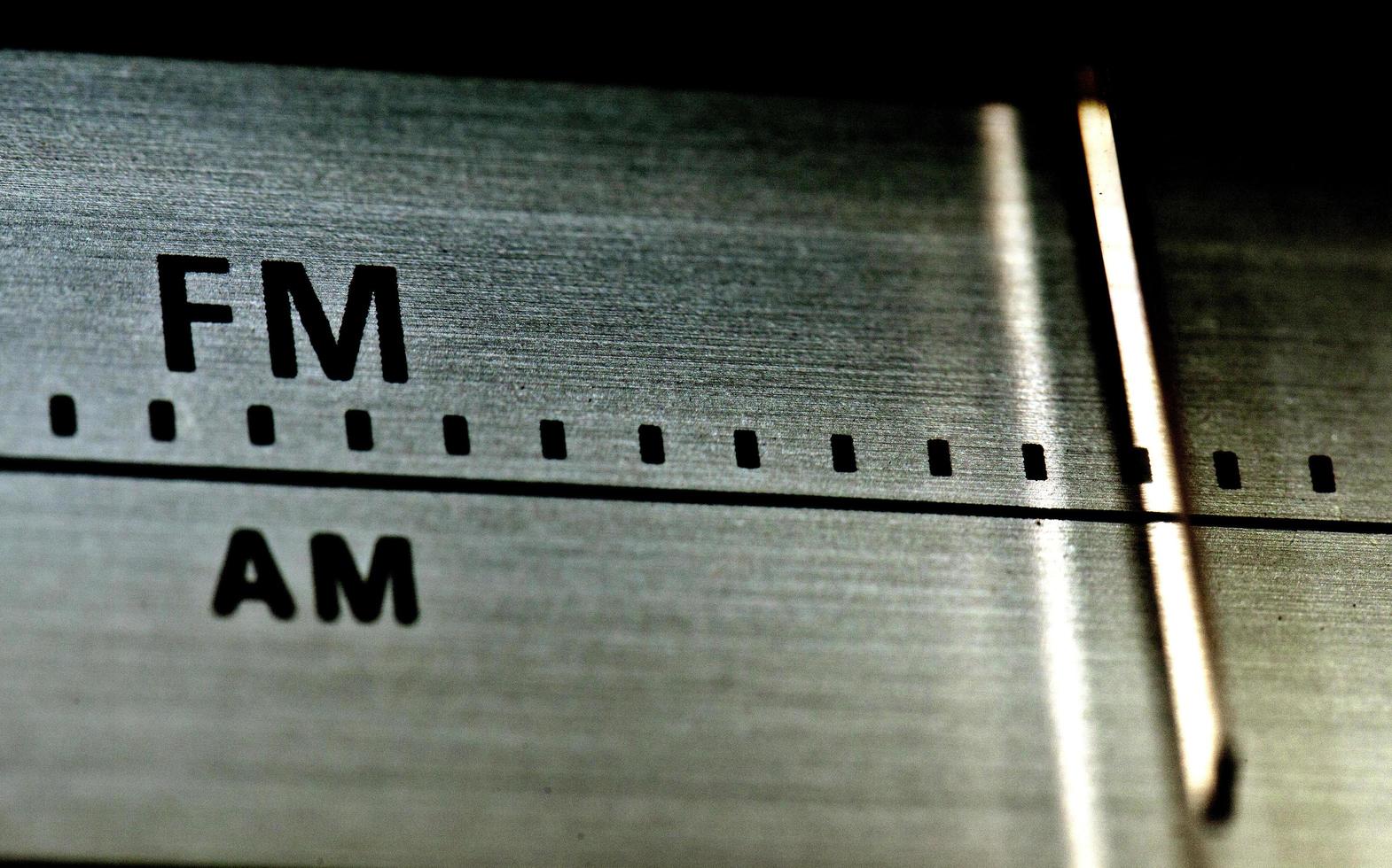 pantalla de búsqueda de señal de radio de tecnología antigua foto