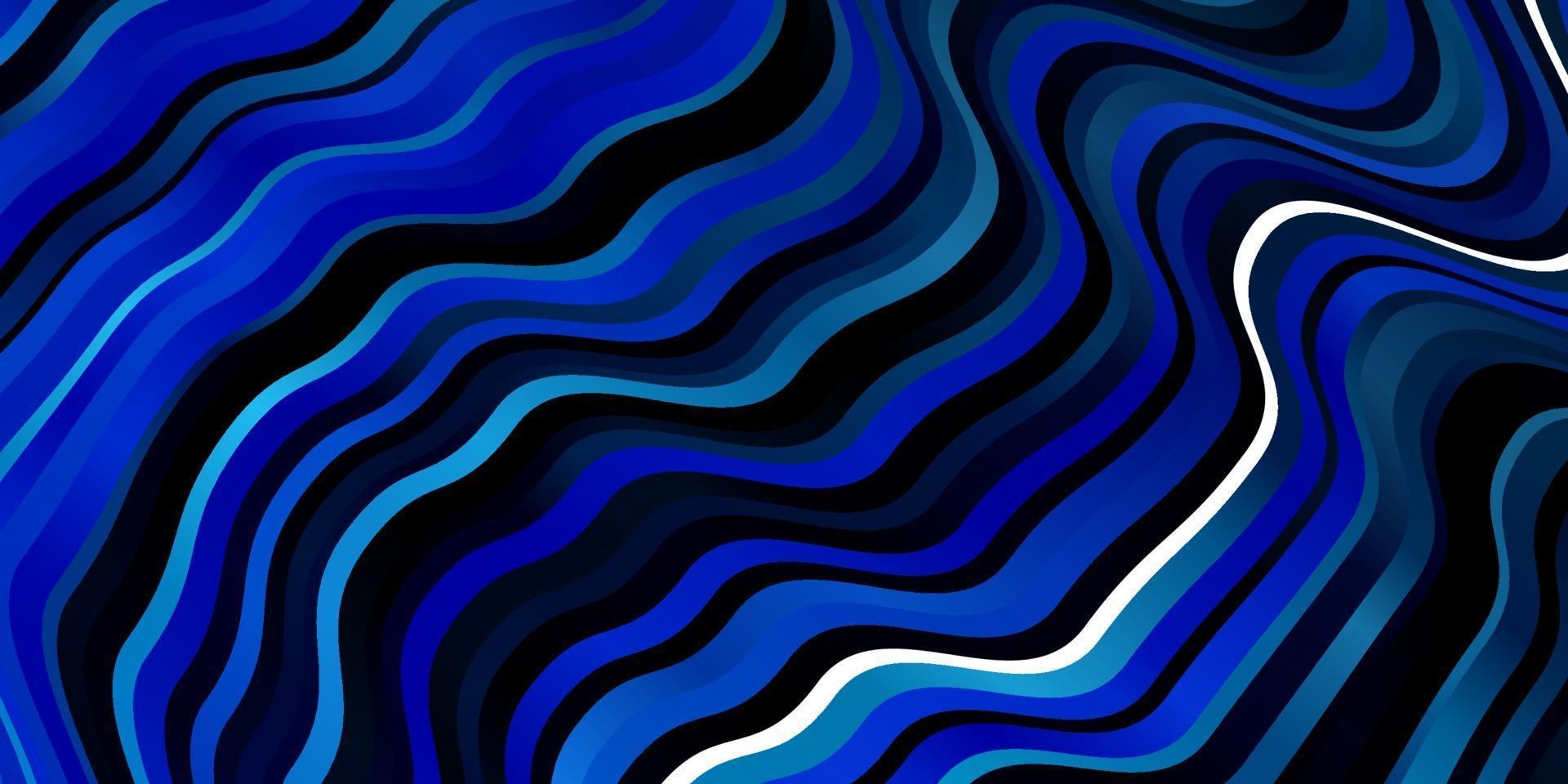 textura de vector azul claro con curvas.