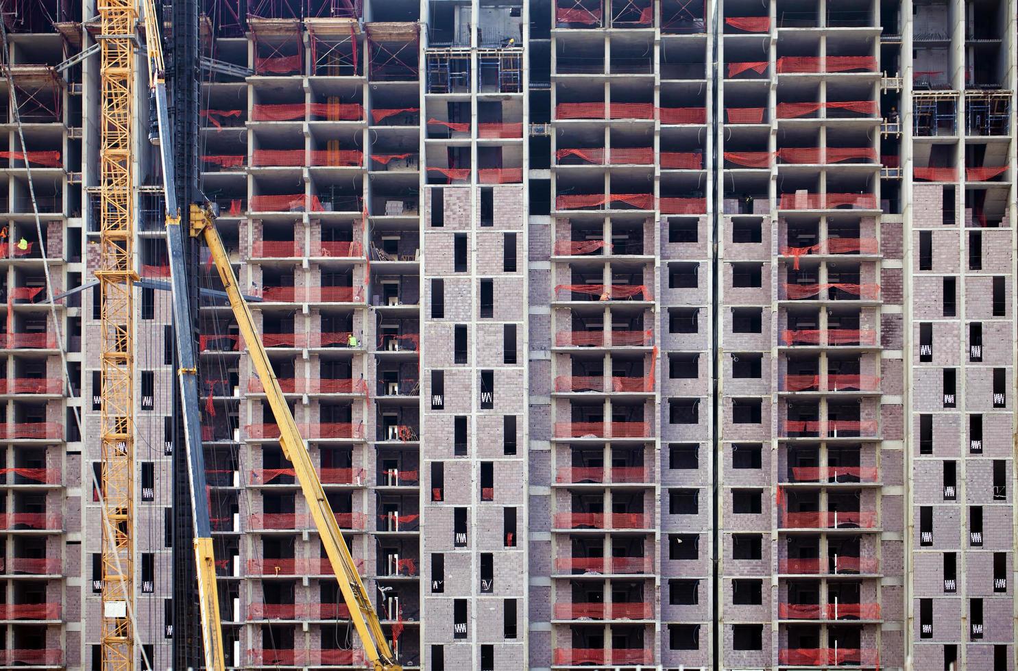 concepto industrial del área del edificio de la construcción foto