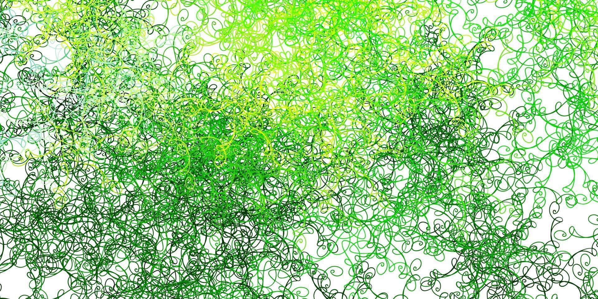 Light Green, Yellow vector background with lines.