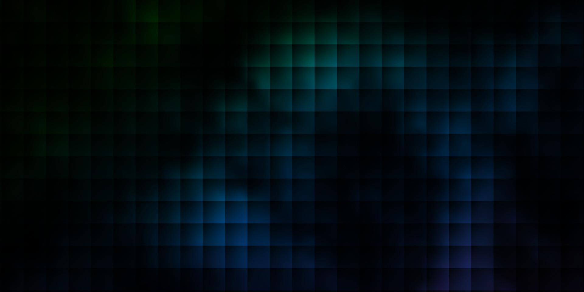 Fondo de vector azul oscuro, verde con rectángulos.