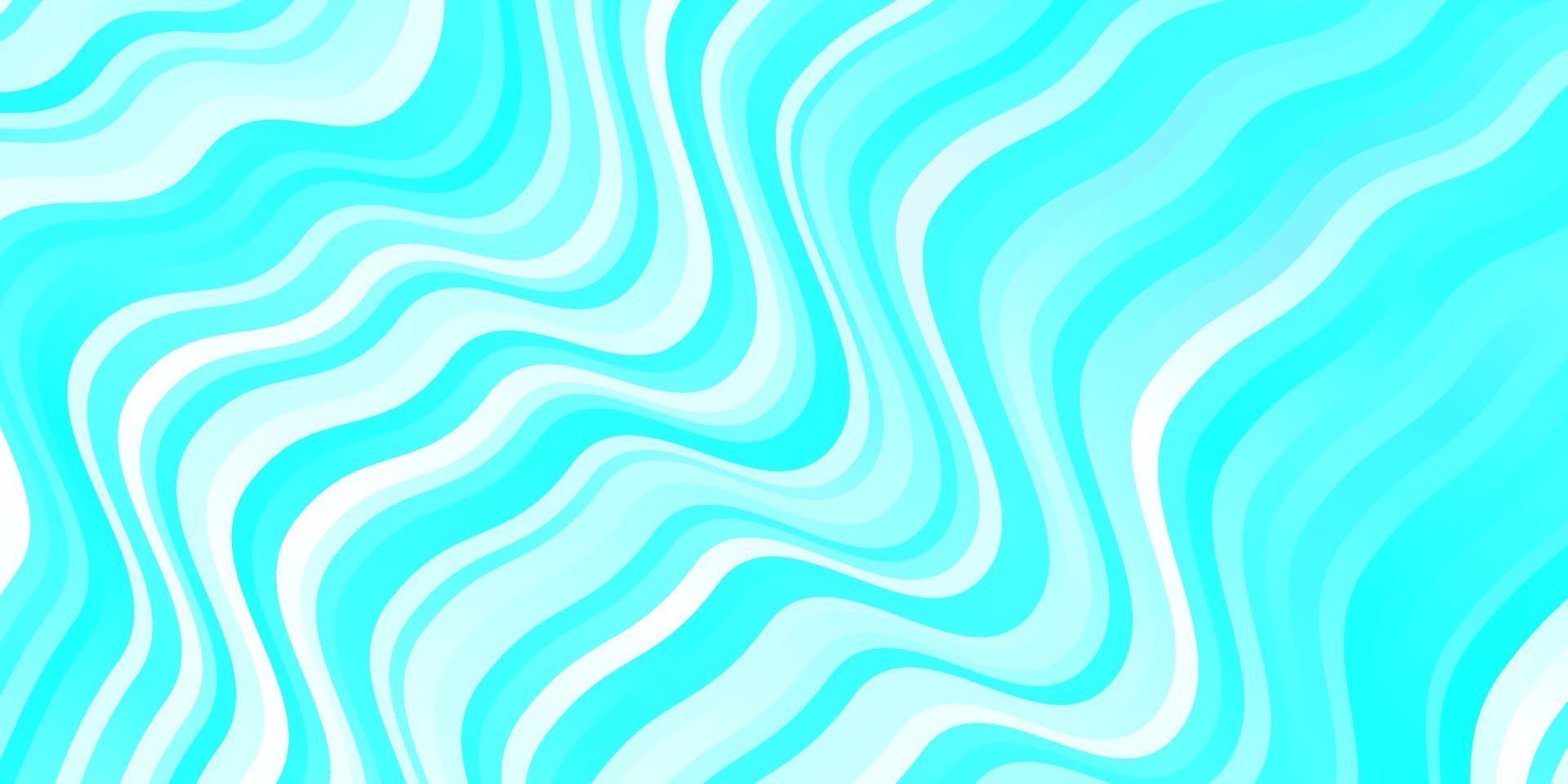 Light Blue, Green vector pattern with curved lines.