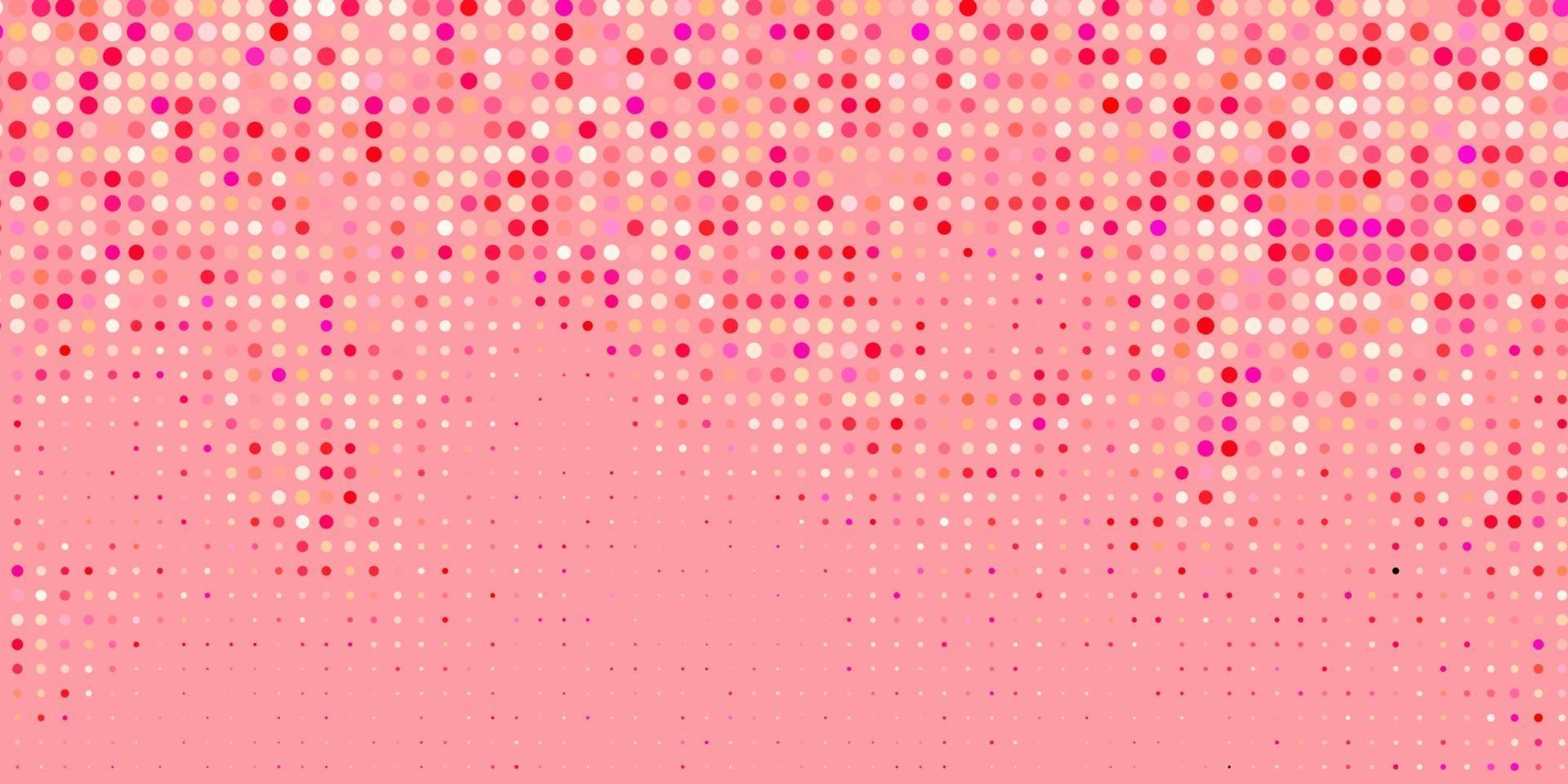 Light Red vector backdrop with dots.