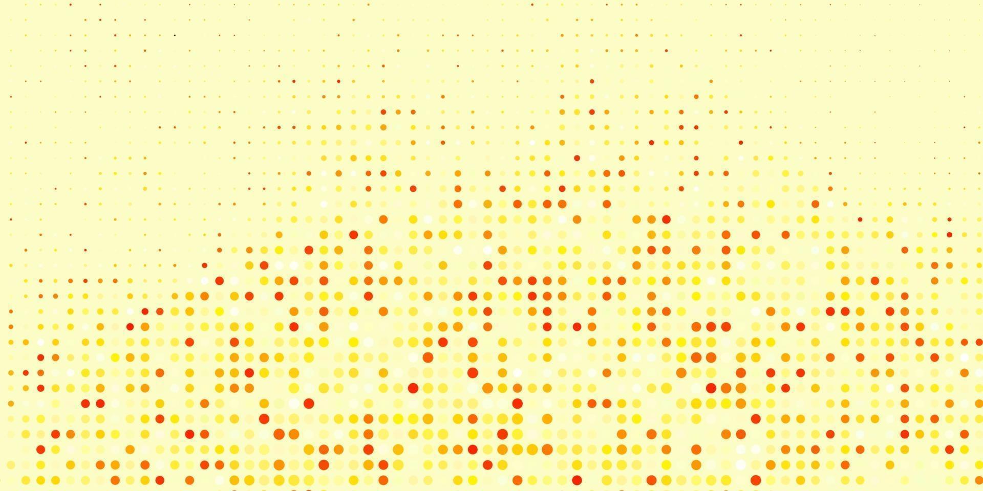 Light Orange vector background with spots.