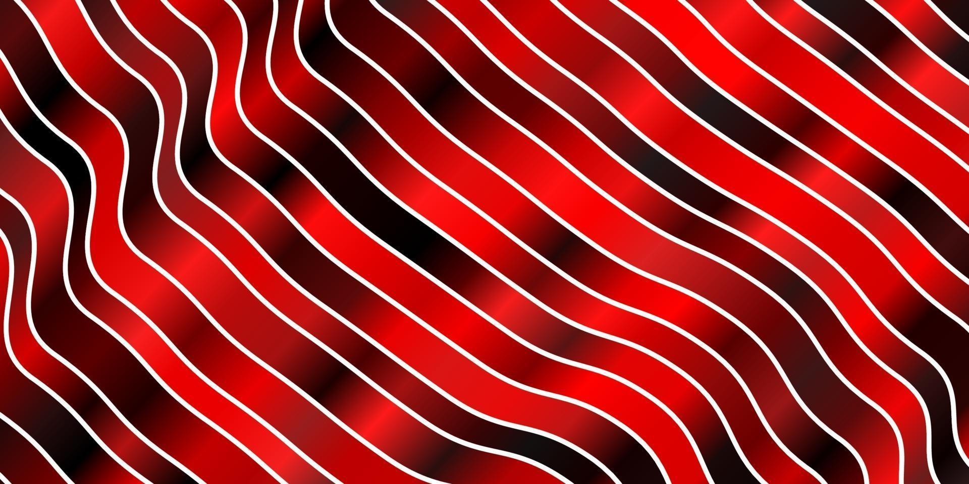 Dark Red vector texture with wry lines.