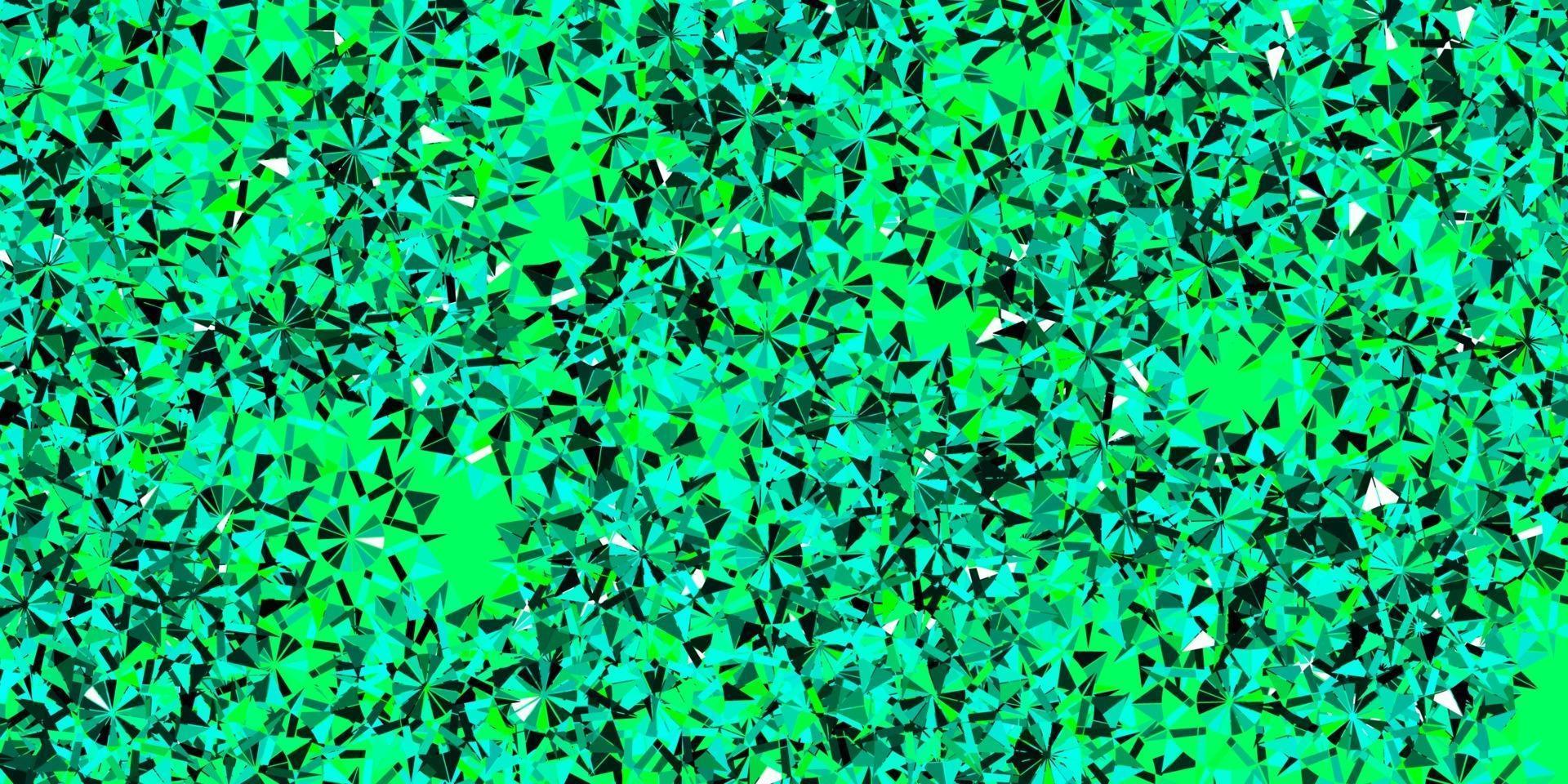 Light Green vector backdrop with xmas snowflakes.