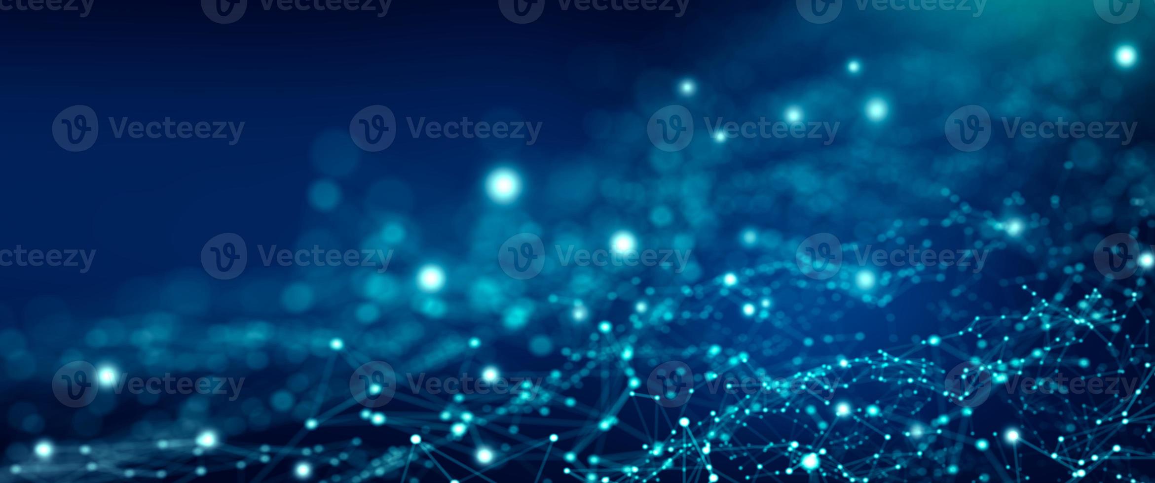 Data Technology abstract futuristic and big data visualisation. photo