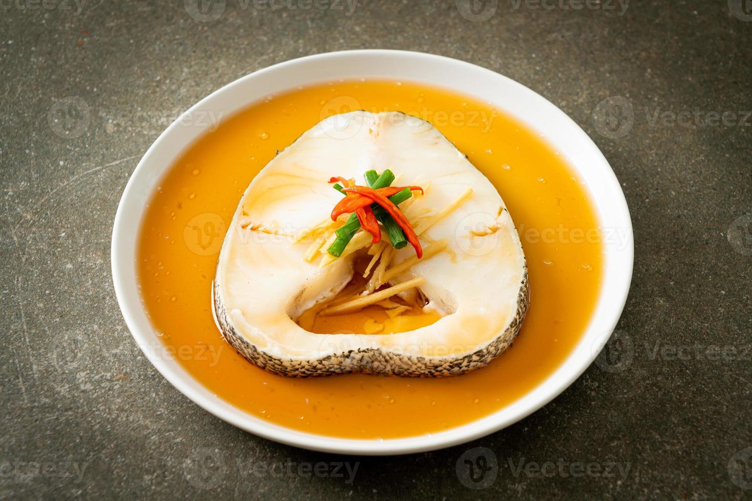 Steamed Cod Fish with Soy Sauce photo